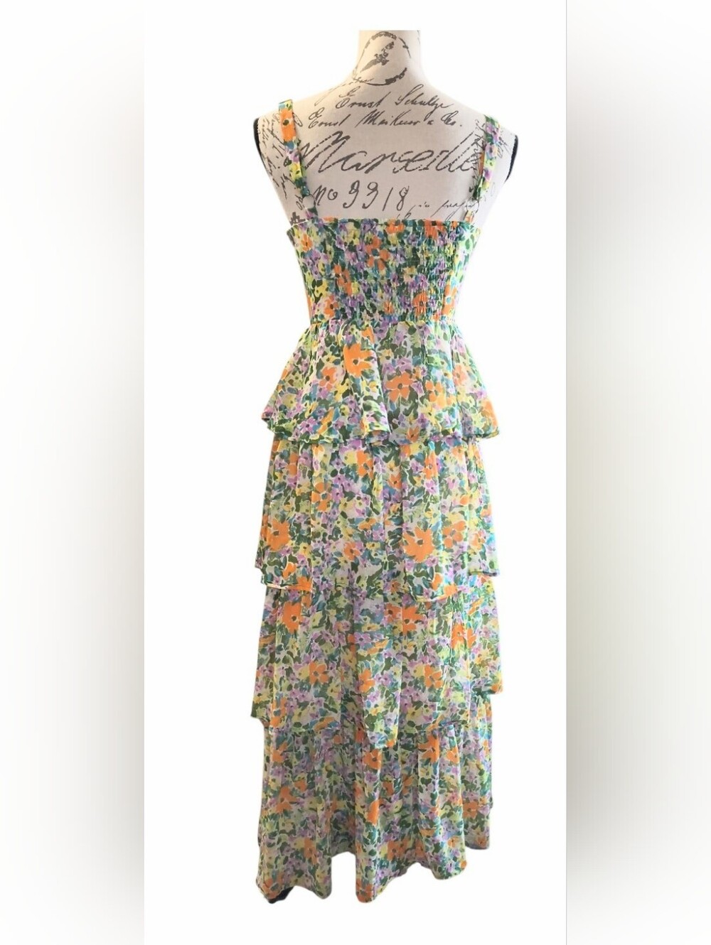 Astr The Label Midsummer Floral Tiered Maxi Dress Small Fairy Whimsy Coquette - Picture 5 of 8